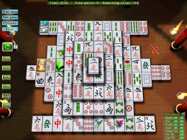 3D Magic Mahjongg game screenshot - 2