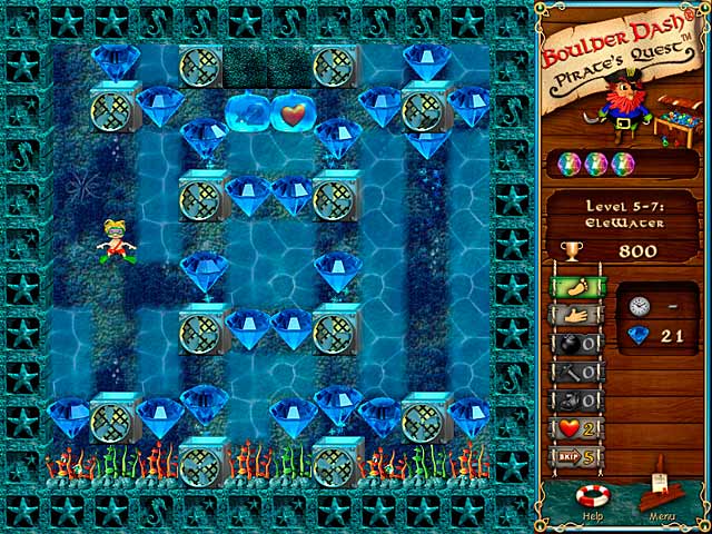 Boulder Dash: Pirate's Quest game screenshot - 1