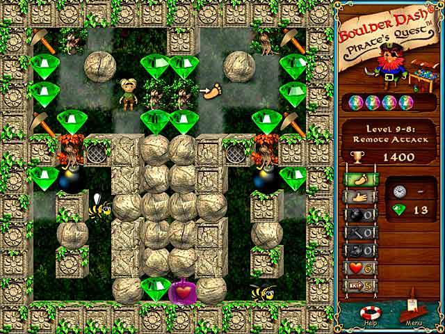 Boulder Dash: Pirate's Quest game screenshot - 2