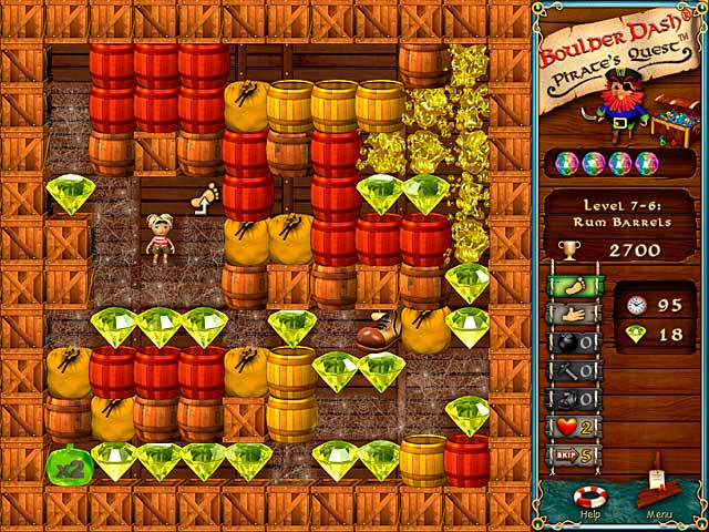 Boulder Dash: Pirate's Quest game screenshot - 3