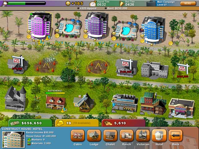 Build-a-lot: On Vacation game screenshot - 2