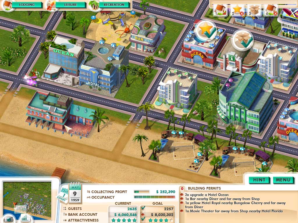 Build It! Miami Beach Resort game screenshot - 1