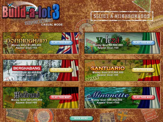 Build-a-lot 3: Passport to Europe game screenshot - 2