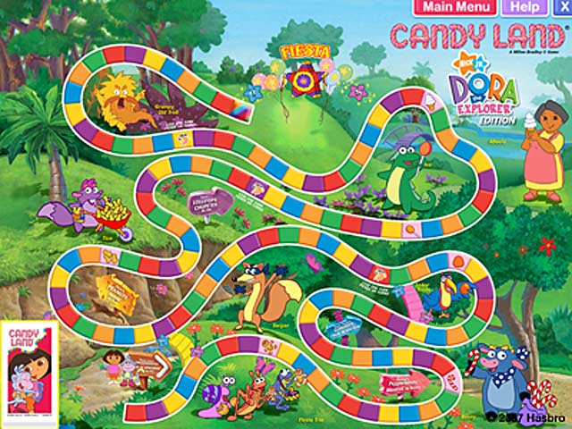 Candy Land - Dora the Explorer Edition game screenshot - 2
