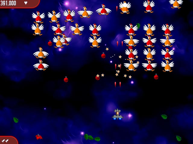 Chicken Invaders 2 Christmas Edition game screenshot - 3
