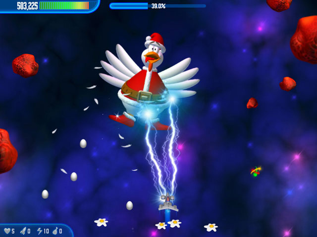 Chicken Invaders 3 Christmas Edition game screenshot - 2