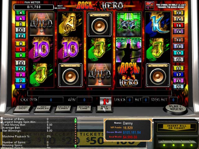 Epic Slots: Rock Hero game screenshot - 1