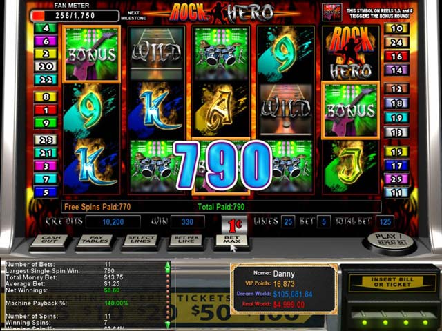 Epic Slots: Rock Hero game screenshot - 3