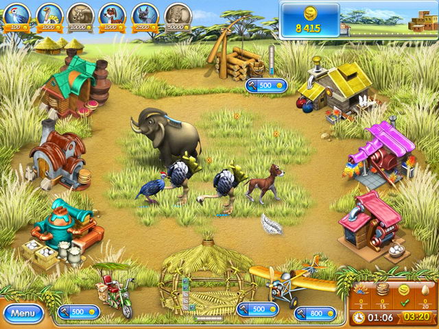 Farm Frenzy 3: Madagascar game screenshot - 1