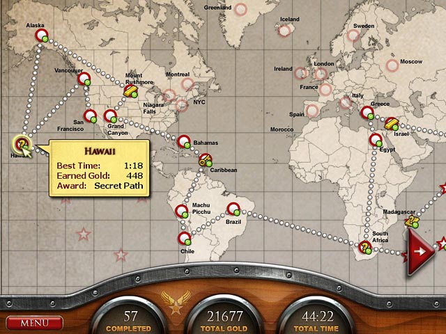 Hidato Adventures game screenshot - 3