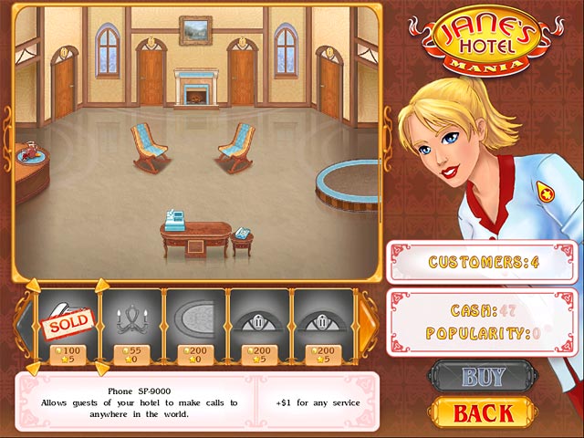 Jane's Hotel Mania game screenshot - 2