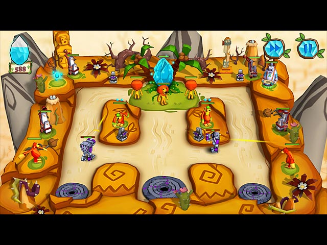 Jungle vs. Droids game screenshot - 1