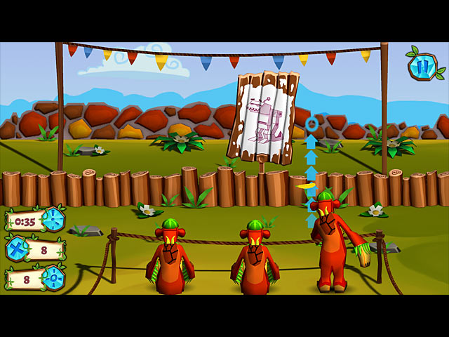 Jungle vs. Droids game screenshot - 2