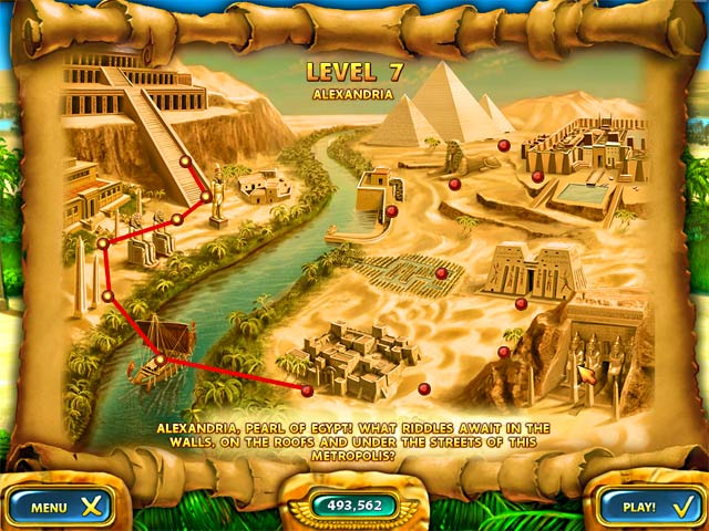 Mahjongg - Ancient Egypt game screenshot - 2