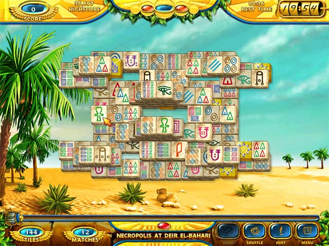Mahjongg - Ancient Egypt game screenshot - 3
