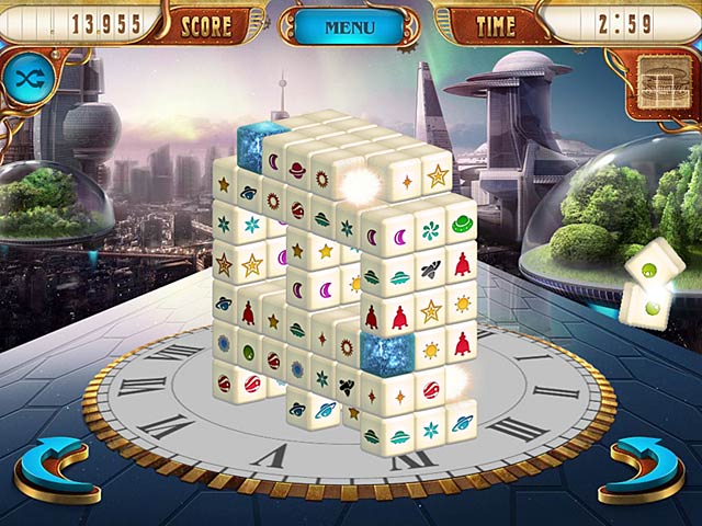 Mahjongg Dimensions Deluxe: Tiles in Time game screenshot - 1