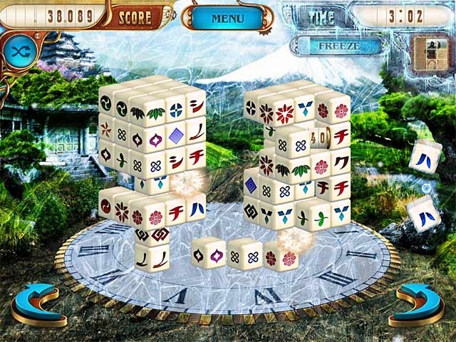 Mahjongg Dimensions Deluxe: Tiles in Time game screenshot - 3