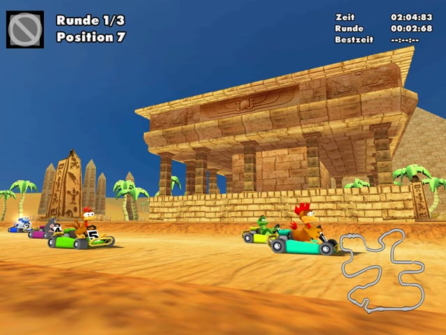 Moorhuhn Kart 2 game screenshot - 1