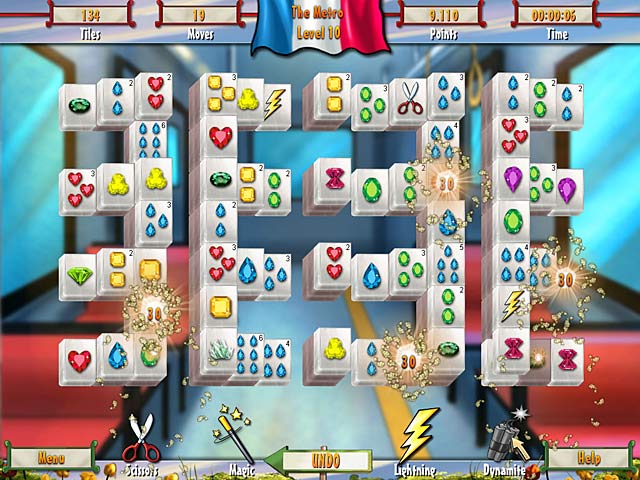 Paris Mahjong game screenshot - 2