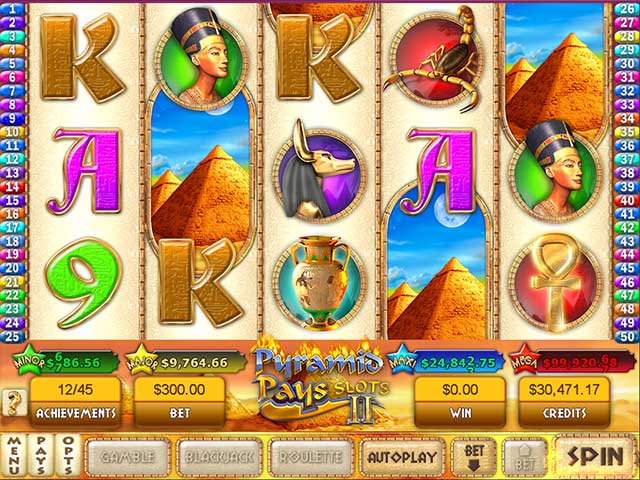 Pyramid Pays Slots II game screenshot - 2