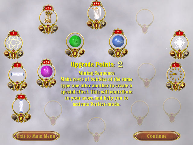 Sky Bubbles Deluxe game screenshot - 2