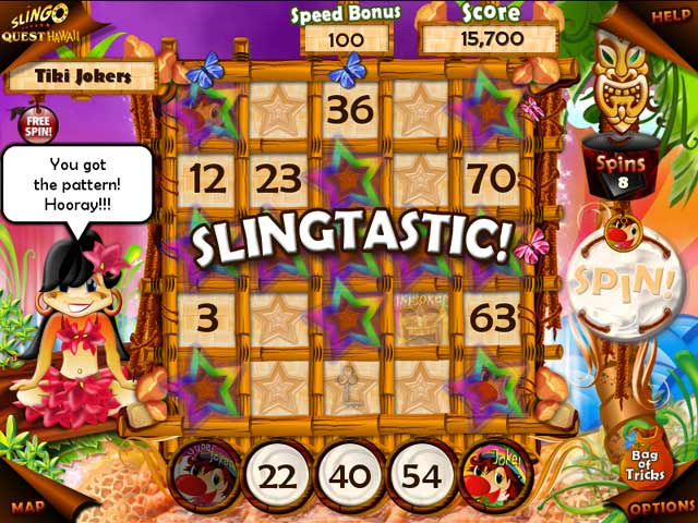 Slingo Quest Hawaii game screenshot - 1