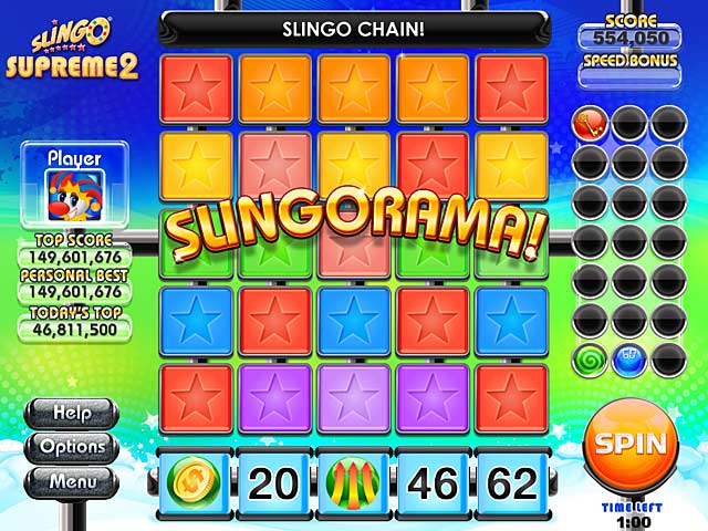 Slingo Supreme 2 game screenshot - 2