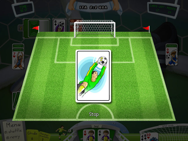 Soccer Cup Solitaire game screenshot - 2
