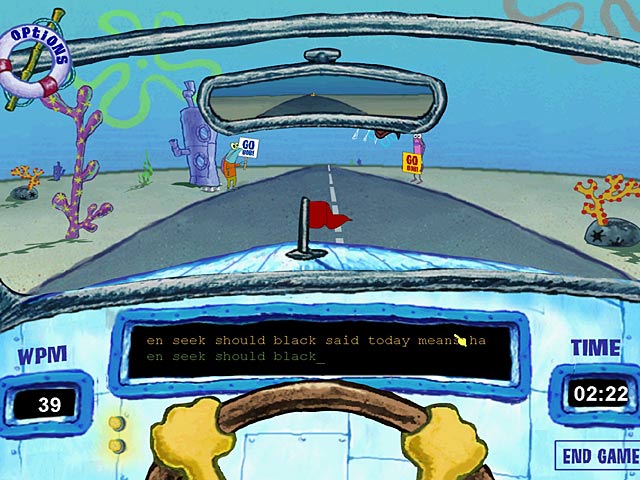 SpongeBob SquarePants Typing game screenshot - 1