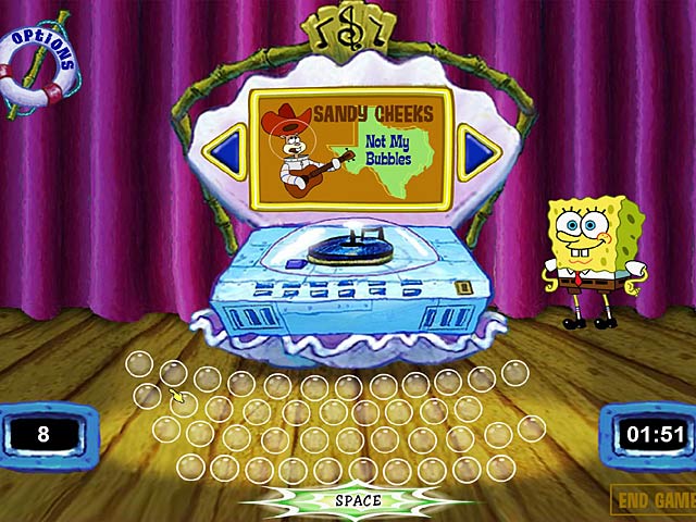 SpongeBob SquarePants Typing game screenshot - 2