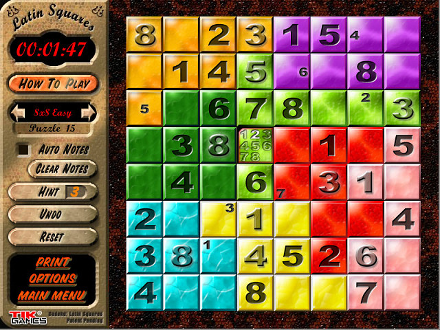 Sudoku: Latin Squares game screenshot - 1