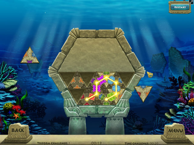 Triazzle Island game screenshot - 2