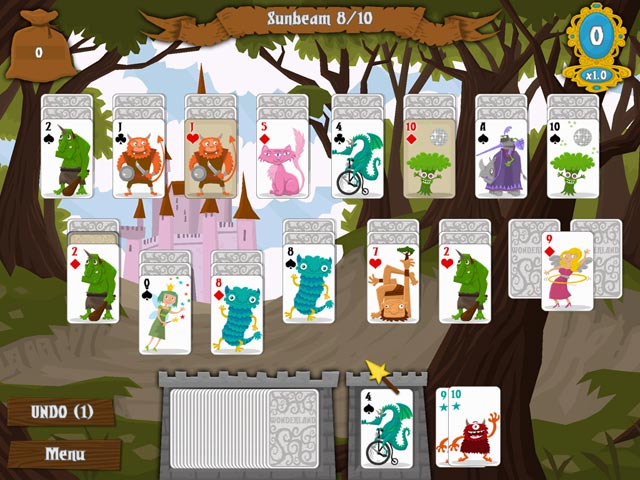 Wonderland Solitaire game screenshot - 2