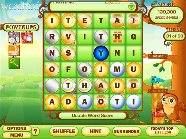 Word Bird Supreme game screenshot - 2