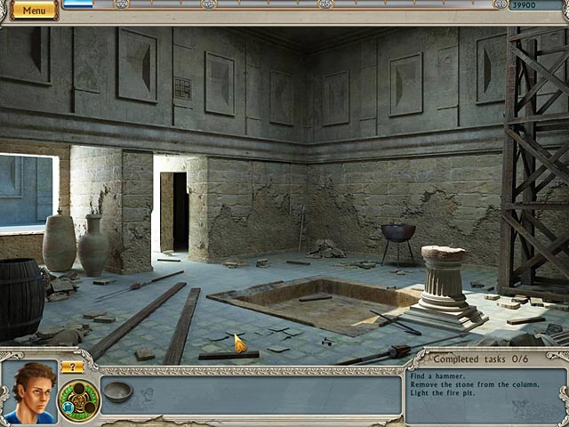 Alabama Smith: Escape from Pompeii game screenshot - 1