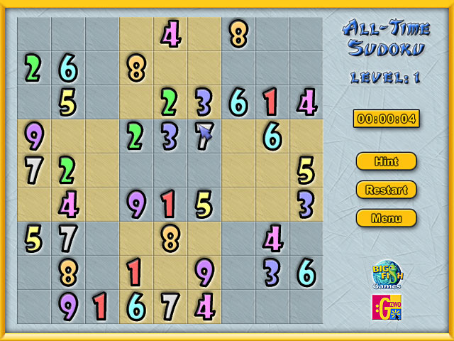 All-Time Sudoku game screenshot - 2
