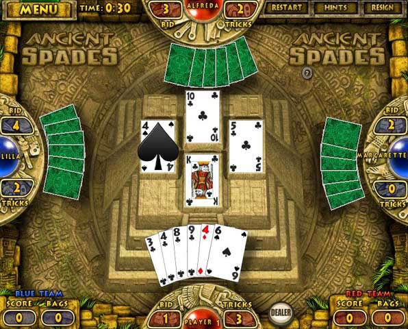 Ancient Hearts and Spades game screenshot - 1