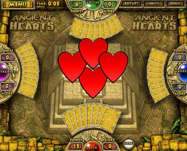 Ancient Hearts and Spades game screenshot - 2