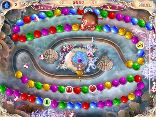 Aqua Pearls game screenshot - 2