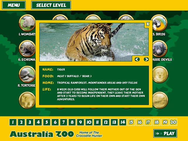 Australia Zoo Quest game screenshot - 2