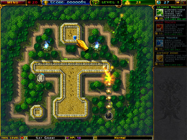Azgard Defence game screenshot - 2