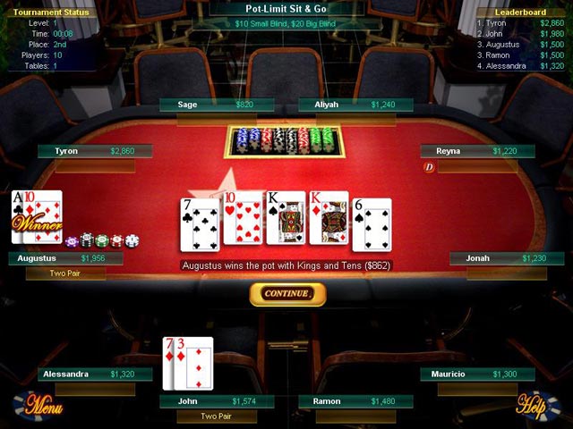 Big Fish Games Texas Hold'Em game screenshot - 1