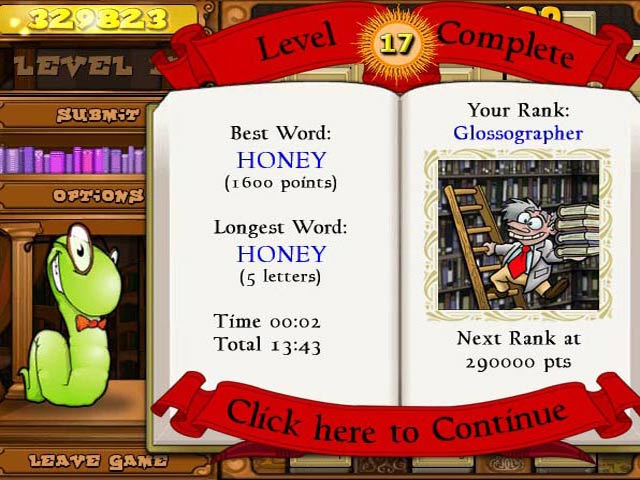Bookworm Deluxe game screenshot - 2