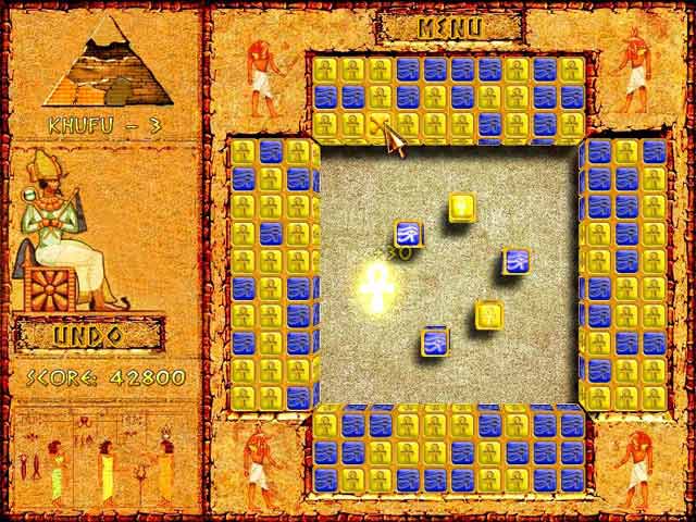 Brickshooter Egypt game screenshot - 2