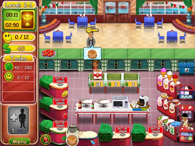 Burger Bustle: Ellie's Organics game screenshot - 1