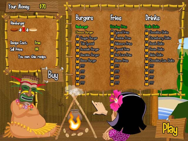 Burger Island game screenshot - 2