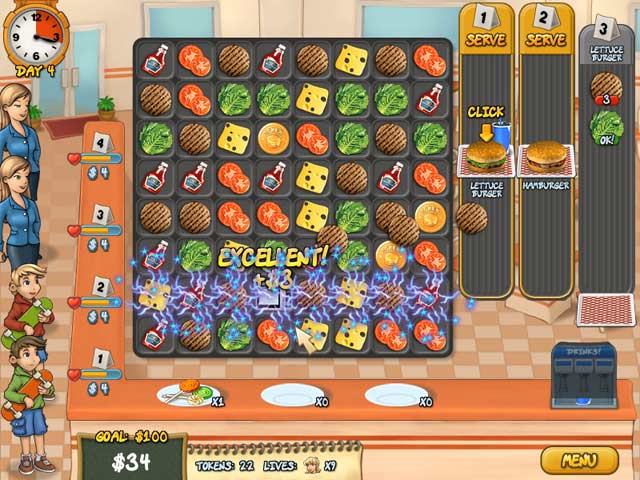 Burger Rush game screenshot - 1