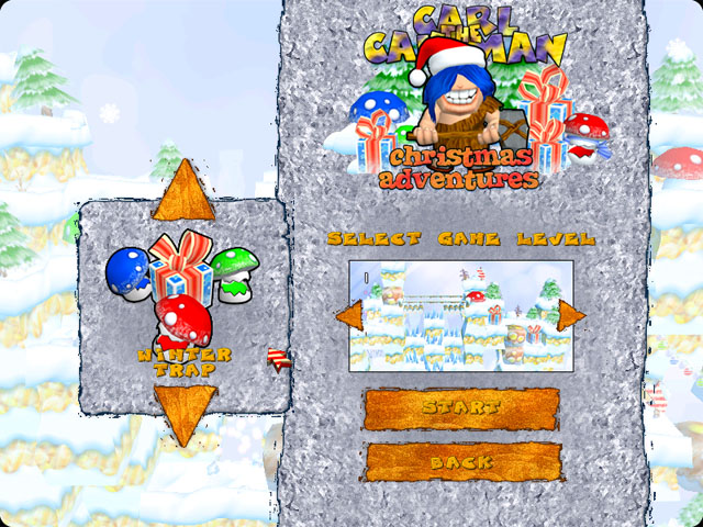 Carl the Caveman Christmas Adventures game screenshot - 3