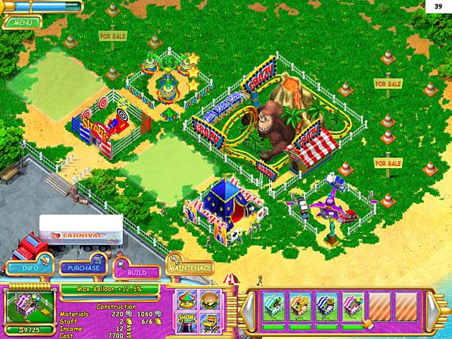 Carnival Mania game screenshot - 2