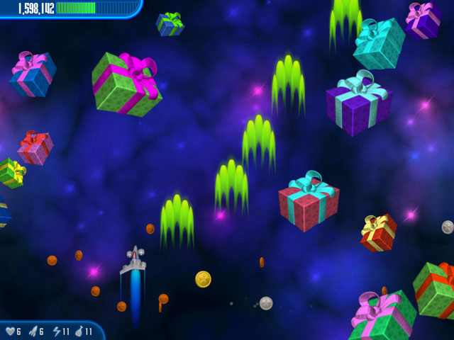 Chicken Invaders 3 Christmas Edition game screenshot - 3